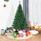 Costway 5Ft/6Ft/7Ft/8Ft Artificial PVC Christmas Tree W/Stand Holiday Season Indoor Outdoor Green
